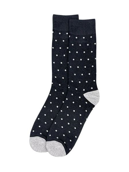 Happy Socks Skarpety "Mini Dot" w kolorze czarnym rozmiar: 36-40. Czarne skarpetki męskie Happy Socks, bez wzorów, prążkowane. Za 37.12 zł.