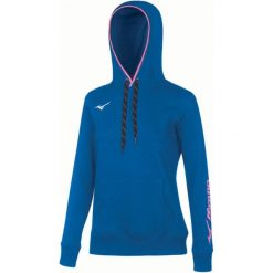 Damska bluza z kapturem Mizuno Wom. Niebieskie bluzy sportowe damskie Mizuno. Za 231.00 zł.