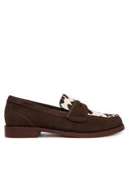 Clarks Lordsy Straven Edge 26186597 Brązowy. Brązowe mokasyny damskie Clarks, ze skóry. Za 559.99 zł.