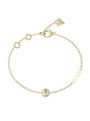 Guess Bransoletka JUBB04 456JW Złoty. Żółte bransoletki damskie Guess, metalowe. Za 160.00 zł.