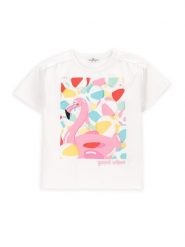 Coccodrillo T-Shirt WC5143202HGK Biały Regular Fit. Białe koszulki dziewczęce COCCODRILLO, bez wzorów, z bawełny, bez ramiączek. Za 39.99 zł.