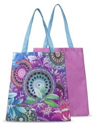 Hip Shopper bag "Axelle" w kolorze fioletowym ze wzorem - 40 x 45 cm rozmiar: onesize. Różowe shopper bag damskie Hip, bez wzorów, z materiału, na ramię, bez dodatków. Za 56.79 zł.