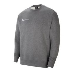 Bluza sportowa męska Nike Crew Fleece Park 20. Czarne bluzy sportowe męskie Nike, bez wzorów, z bawełny, klasyczne, bez kołnierzyka, bez ramiączek. Za 141.99 zł.