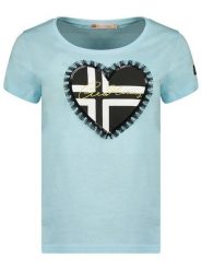 Geographical Norway Koszulka "Jeduction" w kolorze błękitnym rozmiar: XL. Niebieskie t-shirty damskie Geographical Norway, xl, bez wzorów, z bawełny, bez kołnierzyka. Za 41.79 zł.