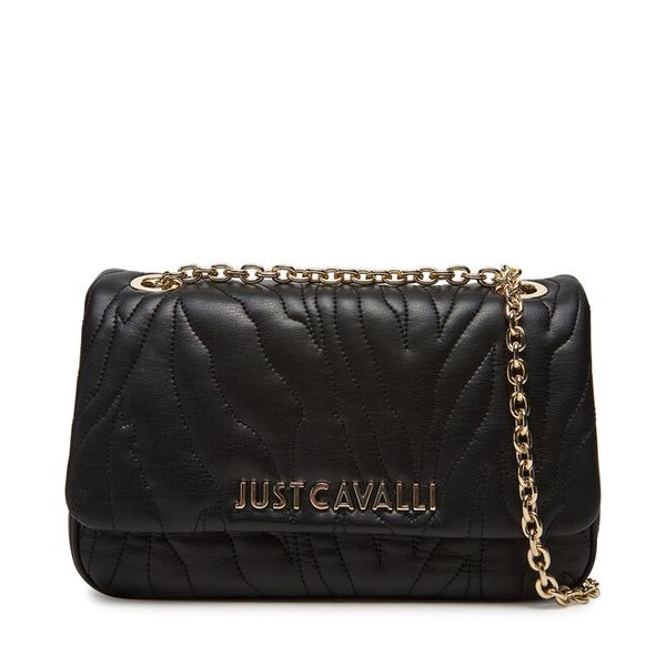 Torebka Just Cavalli. Czarne torebki klasyczne damskie Just Cavalli, bez wzorów, wizytowe, bez kołnierzyka, bez ramiączek. Za 439.99 zł.