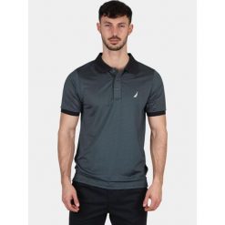 Koszulka polo męska Nautica Saunton Slim Fit. Niebieskie koszulki polo męskie Nautica, m, bez wzorów, bez ramiączek. Za 339.00 zł.