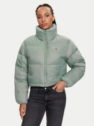 Calvin Klein Jeans Kurtka puchowa J20J223577 Zielony Relaxed Fit. Zielone kurtki damskie Calvin Klein Jeans, xl, bez wzorów, z jeansu, bez kaptura. Za 799.99 zł.
