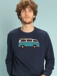 WOOOP Bluza "Blue Van" w kolorze granatowym rozmiar: XXL. Niebieskie bluzy bez kaptura męskie Wooop, xxl. Za 108.99 zł.