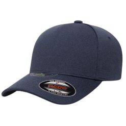 Melanżowa Czapka Z Daszkiem Unipanel. Niebieskie czapki z daszkiem damskie FLEXFIT, bez wzorów. Za 105.99 zł.