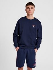 Bluza Hummel IC Dayton. Niebieskie bluzy sportowe damskie HUMMEL, na wiosnę, xs, bez wzorów, z bawełny, bez ramiączek, długie, bez kaptura. Za 286.00 zł.