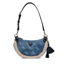 Torebka Guess. Niebieskie torebki klasyczne damskie Guess, z aplikacjami, bez dodatków. Za 494.99 zł.