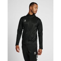 Bluza sportowa dla dorosłych Hummel Core XK Poly Zip Sweat. Czarne bluzy sportowe damskie HUMMEL, xl, bez wzorów, bez ramiączek, bez kaptura. Za 161.00 zł.