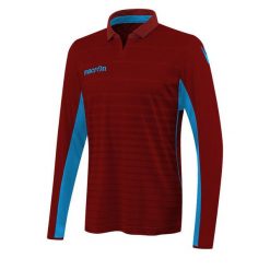 Koszulka treningowa Macron tabit. Czerwone t-shirty sportowe męskie Macron, xl, z materiału, bez ramiączek, na fitness i siłownię. Za 188.00 zł.
