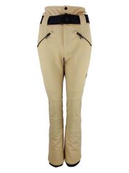 Peak Mountain Softshellowe spodnie narciarskie "Atlas" w kolorze beżowym rozmiar: M. Brązowe spodnie dresowe damskie Peak Mountain, m, bez wzorów, z tkaniny. Za 391.99 zł.
