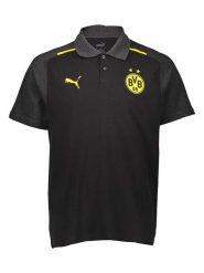 Puma Koszulka polo w kolorze czarnym rozmiar: L. Czarne koszulki polo męskie Puma, l, bez wzorów, z bawełny, bez ramiączek. Za 109.78 zł.