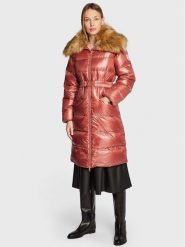 TWINSET Płaszcz zimowy 222TT2211 Różowy Regular Fit. Czerwone kurtki damskie Twinset, na zimę, bez wzorów, z syntetyku. Za 3,309.00 zł.