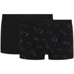 Fila 2-pack bokserki czarne M. Czarne bokserki męskie Fila, bez wzorów. Za 165.99 zł.