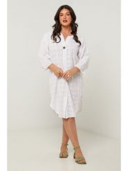 Curvy Lady Sukienka w kolorze białym rozmiar: 48/50. Białe sukienki damskie Curvy Lady, bez wzorów, klasyczne, bez kołnierzyka, bez ramiączek, midi. Za 123.45 zł.