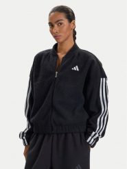 Adidas Bluza Holiday High Pile JM1891 Czarny Loose Fit. Czarne bluzy bez kaptura damskie Adidas, xs, z syntetyku. Za 249.99 zł.