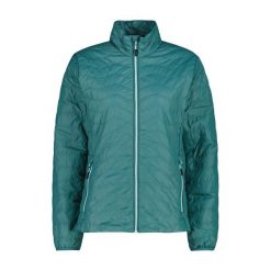 Kurtka puchowa z kapturem dla kobiet CMP. Zielone kurtki damskie CMP, bez wzorów, z puchu, z kapturem, narciarskie. W wyprzedaży za 199.99 zł.