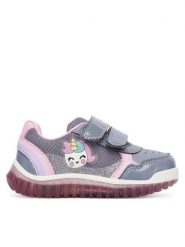 Geox Sneakersy B Lightyloo B5661A 002AS C1006 Szary. Szare buty sportowe dziewczęce Geox, bez wzorów, ze skóry, bez zapięcia. Za 209.99 zł.