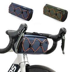 Torba rowerowa Rockbros na kierownicę. Zielone torby męskie na ramię ROCKBROS, bez wzorów, na ramię. Za 122.99 zł.