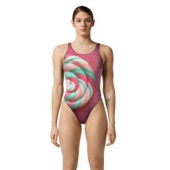 Akron Lolly – Damski Kostium Kąpielowy – Rozmiar 28. Czerwone stroje jednoczęściowe damskie AKRON, bez wzorów. Za 722.77 zł.