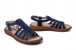 JOSEF SEIBEL 95207 616 530 Ronja 07 ocean, sandały damskie. Niebieskie sandały damskie Josef Seibel, bez wzorów, ze skóry, bez obcasa, na obcasie. Za 209.94 zł.