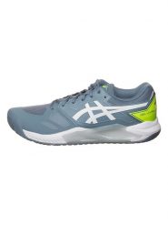 Asics Buty "Challenger 13" w kolorze biało-niebieskim do tenisa rozmiar: 40,5. Białe buty fitness męskie Asics, tenisowe. Za 250.35 zł.