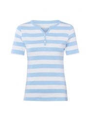 Brookshire Koszulka Kobiety Bawełna niebieski|biały, M. Białe t-shirty damskie brookshire, m, bez wzorów, z bawełny, bez kołnierzyka. Za 79.95 zł.