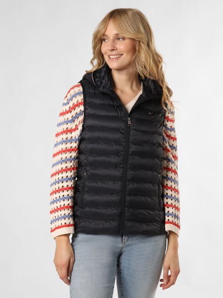 Tommy Hilfiger pikowana kamizelka Kobiety Sztuczne włókno niebieski, L. Niebieskie kamizelki damskie Tommy Hilfiger, l, z włókna. Za 849.95 zł.
