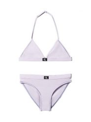 Calvin Klein Swimwear Strój kąpielowy KY0KY00092 Fioletowy. Fioletowe stroje kąpielowe dziewczęce Calvin Klein Swimwear, bez wzorów, z syntetyku. Za 209.99 zł.