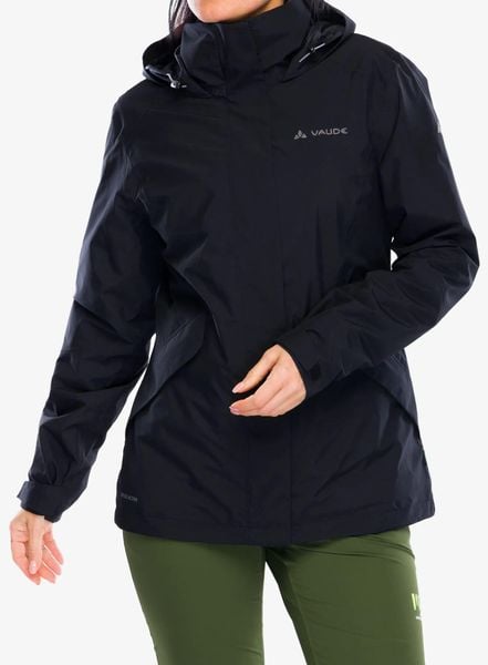 Kurtka damska Vaude Rosemoor 3in1 Jacket II. Czarne kurtki damskie Vaude, s, bez wzorów, z materiału, bez kaptura. Za 824.05 zł.