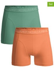 Muchachomalo Bokserki (2 pary) w kolorze pomarańczowym i zielonym rozmiar: 3XL. Pomarańczowe bokserki męskie Muchachomalo, bez wzorów. Za 100.99 zł.