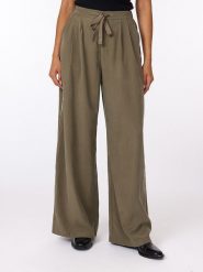 Scotch & Soda Spodnie w kolorze brązowym rozmiar: W26. Brązowe spodnie materiałowe damskie Scotch & Soda, z aplikacjami, z materiału, z podwyższonym stanem. Za 127.35 zł.