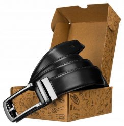 Pasek męski Peterson [DH] PTN AB35 czarny. Czarne paski męskie Peterson, bez wzorów, z jeansu. Za 75.99 zł.