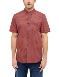 Męska Koszula Mustang Style Gilroy Ochre Vichy Check 1016250 12707. Brązowe koszule męskie Mustang, m, bez wzorów, bez kołnierzyka, bez ramiączek. Za 169.99 zł.