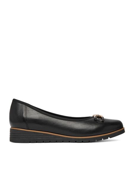 Go Soft Baleriny CEO-EST-TOMI-03 Czarny. Czarne baleriny damskie GO SOFT, bez wzorów, ze skóry, bez obcasa. Za 199.99 zł.