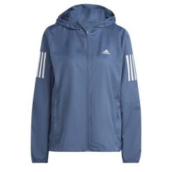Damska kurtka wodoodporna adidas Own the Run. Szare kurtki do biegania damskie Adidas, l, bez wzorów, z materiału, bez kaptura. W wyprzedaży za 277.40 zł.