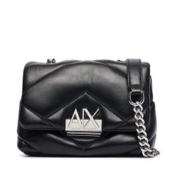 Torebka Armani Exchange. Czarne listonoszki damskie Armani Exchange, bez wzorów, bez dodatków. Za 589.99 zł.
