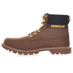Buty do chodzenia męskie Caterpillar Colorado. Brązowe buty trekkingowe męskie CATerpillar, na jesień, z materiału, przed kolano, bez zapięcia, outdoorowe. Za 459.99 zł.