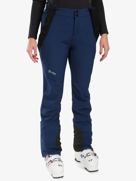 Kilpi Softshellowe spodnie narciarskie "Rhea" w kolorze granatowym rozmiar: 44. Niebieskie spodnie dresowe damskie Kilpi, m, bez wzorów, z polaru. Za 304.99 zł.