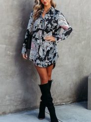 Milan Kiss Sukienka w kolorze czarno-białym rozmiar: XL. Czarne sukienki damskie Milan Kiss, na imprezę, xl, bez wzorów, bez kołnierzyka, bez ramiączek, mini. Za 188.40 zł.