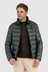 BLAUER Ciemnozielona puchowa kurtka męska SETH, Rozmiar 3XL. Zielone kurtki męskie Blauer USA, l, bez wzorów, z puchu, bez kaptura. W wyprzedaży za 1,099.99 zł.