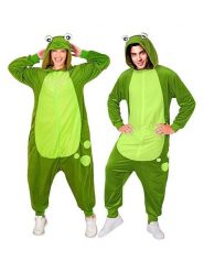 Carnival Party Kombinezon kostiumowy "Frog" w kolorze zielonym rozmiar: S/M. Zielone kombinezony damskie Carnival Party, m, bez wzorów, bez kołnierzyka, bez ramiączek, krótkie. Za 126.99 zł.