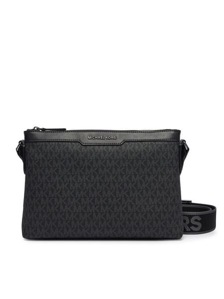 MICHAEL Michael Kors Saszetka Hudson 33F6LHDM1B Czarny. Czarne saszetki męskie MICHAEL Michael Kors, ze skóry. Za 1,009.00 zł.