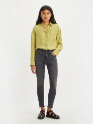 Levi's Dżinsy "721" - Skinny fit - w kolorze antracytowym rozmiar: W25/L34. Czarne jeansy damskie Levi's, z podwyższonym stanem. Za 162.49 zł.