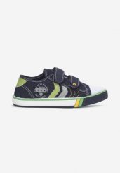 Granatowe Trampki Kisithis. Niebieskie trampki i tenisówki chłopięce Born2be, bez wzorów, z gumy, z okrągłym noskiem, bez zapięcia. Za 49.99 zł.