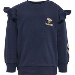 Bluza dziewczęca Hummel Signe. Niebieskie bluzy bez kaptura damskie HUMMEL, m, z jeansu. Za 219.50 zł.