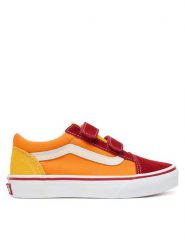 Vans Tenisówki Old Skool V Retro VN000CYABMC1 Pomarańczowy. Brązowe buty sportowe chłopięce Vans, bez wzorów, z materiału, retro, bez zapięcia. Za 179.99 zł.